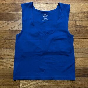 Zenana Royal Blue Stretch Tank Top w/ Built-In Bandeau | L/XL